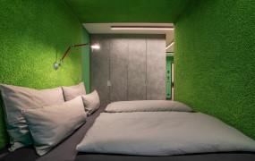 Suite Evergrins Schlafzimmer - Designhotel Laurichhof Pirna