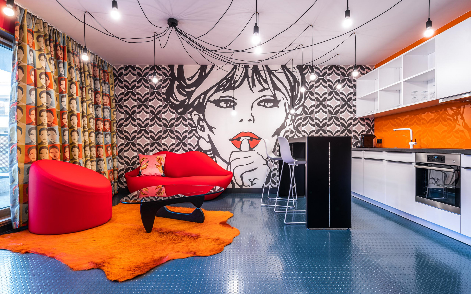 Suite Popart Wohnzimmer - Designhotel Laurichhof Pirna