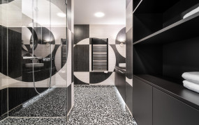 Suite SchachMatt Bad moderne Einrichtung - Designhotel Laurichhof Pirna